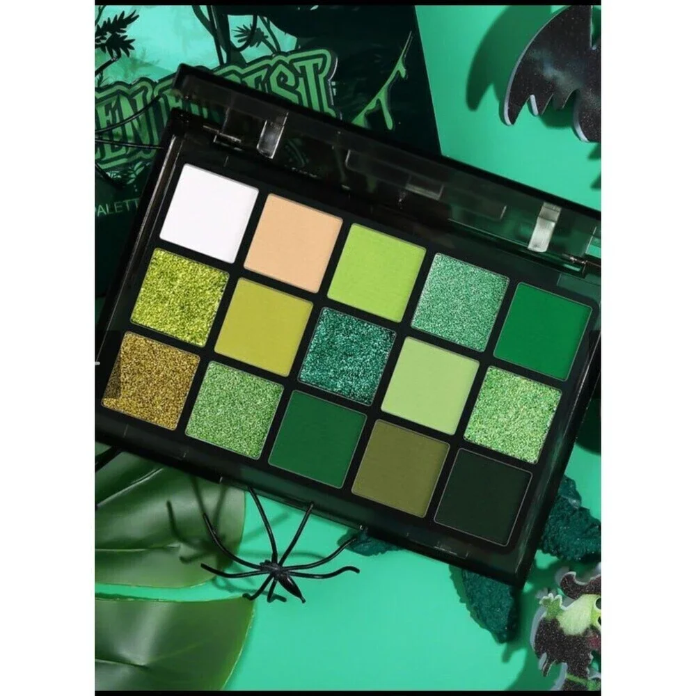 UCANBE Green Forest Professional Makeup Kit 15 Color Palette Face Body Paint